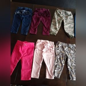 10 Piece Pants Bundle Baby, Toddler Pants 6-9 Months, 18 Months